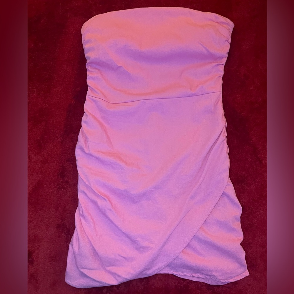 Zara Strapless Dress in Soft Pink